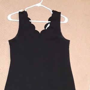 Black scalloped dress